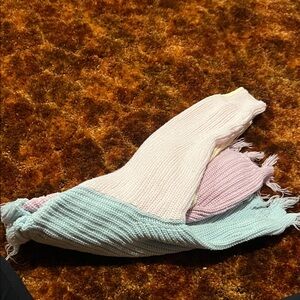 Tweenstyle Soft Knit Scarf in Light Blue and Lavender